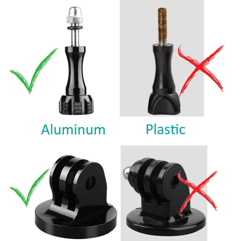 VIZEMO Aluminum Camera 1/4-20 Tripod Adapter with Thumbscrew, Threaded Mount Adapter Tripod Mount for Gopro Hero 11,10, 9, 8,7, 1/4 Tripod Adapter for Gopro and DJI OSMO Insta 360 Action Camera