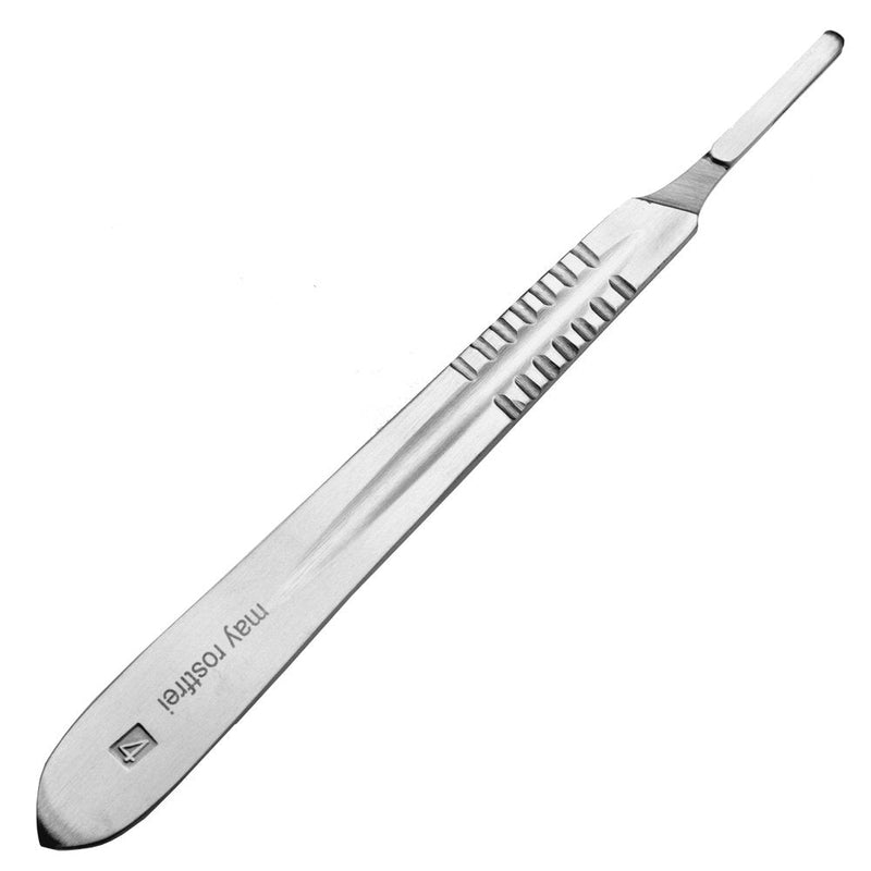 May Set - 100 pieces of scalpel blades figure 19 made of carbon steel - replacement blades individually sterile packed + 1 x May - scalpel holder made of stainless steel