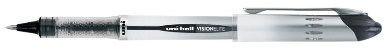 uni-ball Vision Elite Rollerball Pens, Bold Point (0.8mm), Black, 2 Count