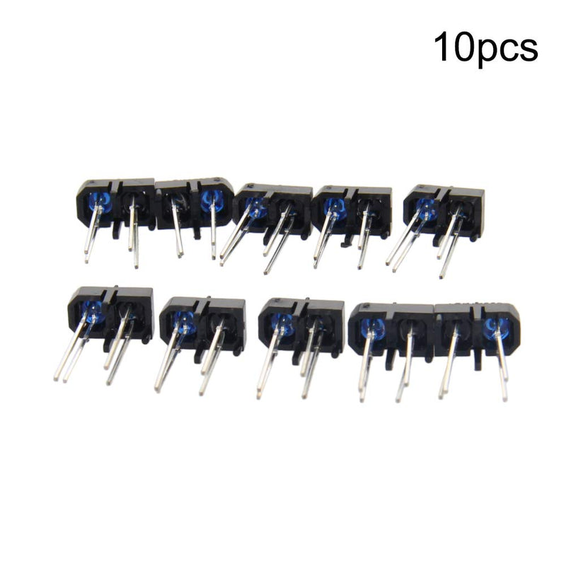 Fielect 10Pcs TCRT5000L Slot PCB Photo Interrupter Slotted Optical Sensor Switch for Object Detection and Automatic Counting