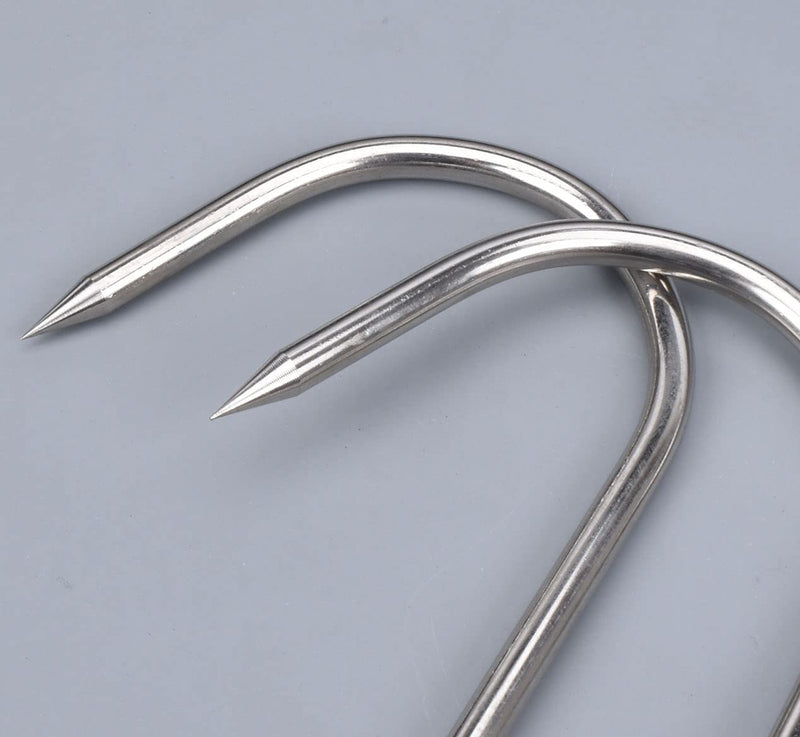 20 Pack 5 Inch Meat Hooks for Butchering Hanging Smoking BBQ Accessories