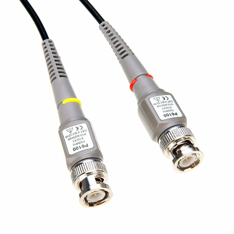 Chesoon P6100 100MHz Oscilloscope Probe with Clip Probes with BNC to Mini Grabber Test Leads for Most Oscilloscopes