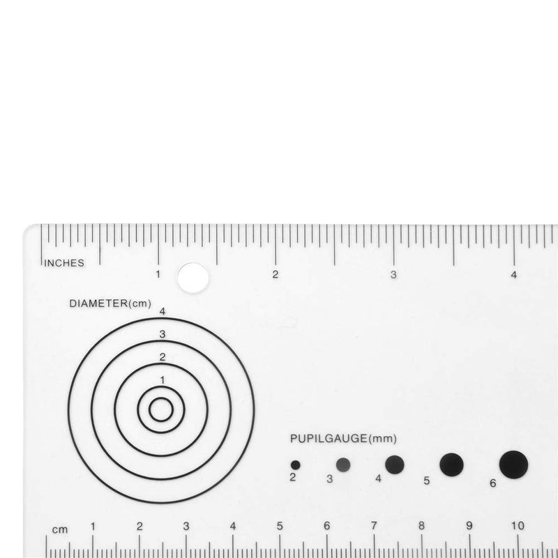 Edtape Wound Measurement Tools Wound Measuring Ruler Medical Ruler Wound Measuring Tool EMI Medical Ruler with Pupil Gauge Reference Guide