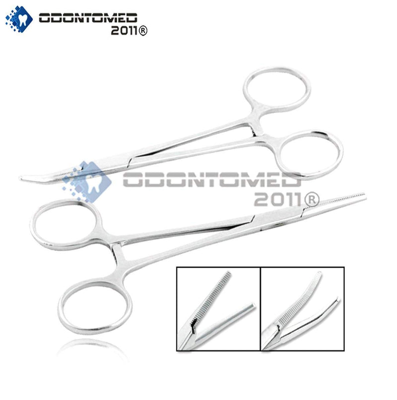 OdontoMed2011 HEMOSTATS, Curved 6" and Straight 6" New