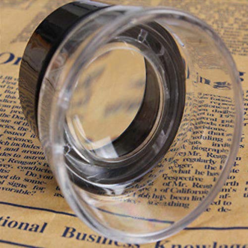LinaLife Camera Magnifier Optical Glass 10X Magnifier Loupe Negative Slide Photo Viewer Pre Focused Stand Magnifier Loupes for Jewelry Coin Cellphone Watch Animal Photo Stamps ect
