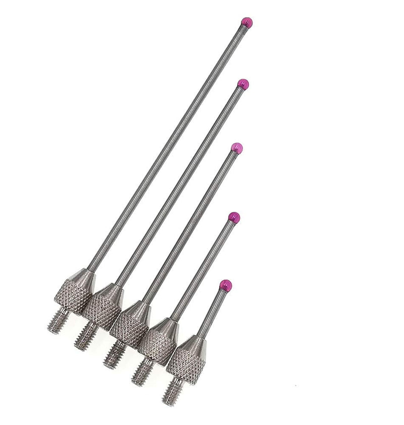 Dial Digital Indicator Contact Point Depth Gauge Stem Ruby Dia 0.0787" M2.5 (A Set(L10/L20/L30/L40/L50)) A SET(L10/L20/L30/L40/L50)