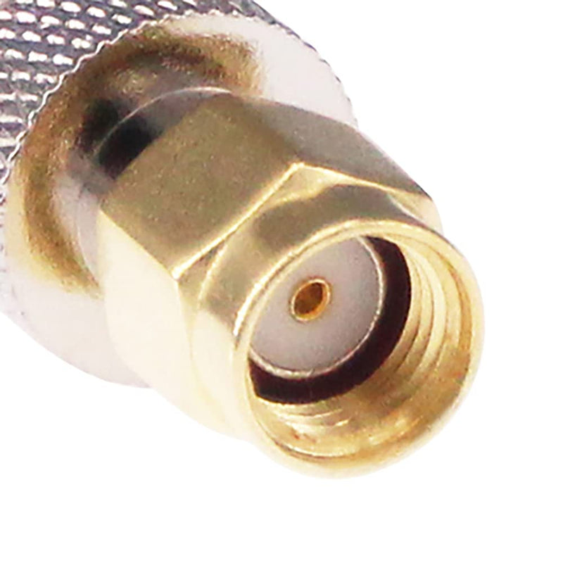 RFaha 5pcs RP-SMA Male to F Female RF Coax Adapter RPSMA to F Type Coaxial Connector Adapter(F20-5)