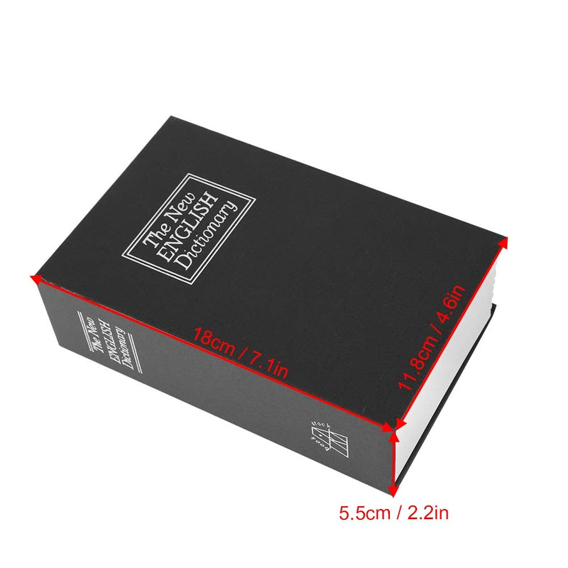 Book Safe Box, Secret Dictionary Hidden Cash Money Box, Key Lock, Jewelry Case with 2 keys