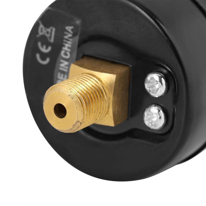 Manometer, 1/8" NTP Pressure Gauge Mini Pressure Gauge for Fuel Air Oil Water 0-160 psi / 0-10 bar 1/8 inch NPT thread
