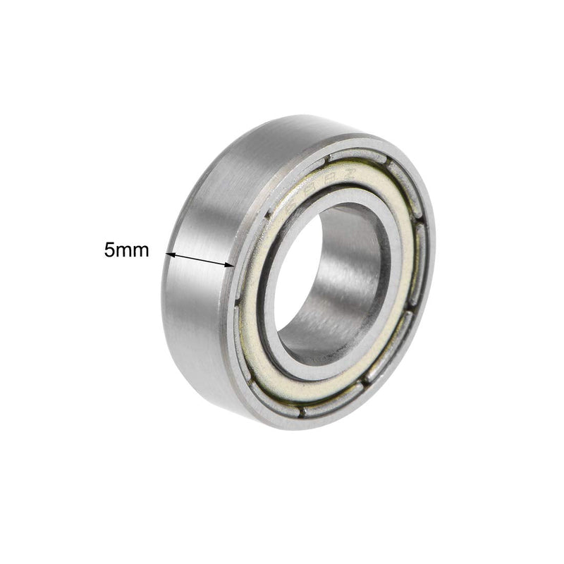 uxcell 688ZZ Deep Groove Ball Bearings Z2 8mm X 16mm X 5mm Double Shielded Carbon Steel 8pcs 8mmx16mmx5mm