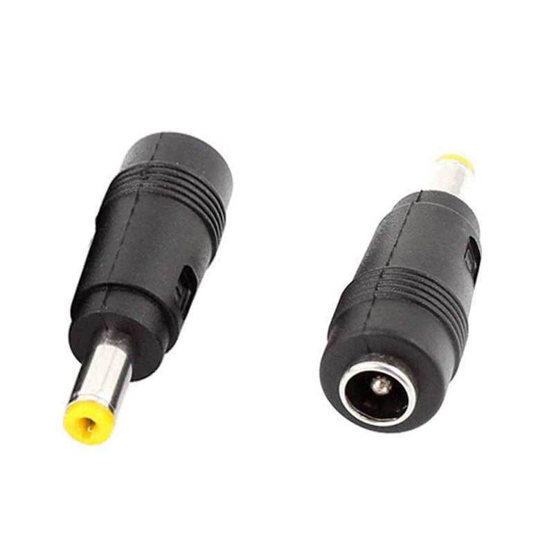 XMHF DC Power Converter Plug, 5.5mm x 1.7mm Male Connector to 5.5mm x 2.1mm Female Jack Adapter 12pcs