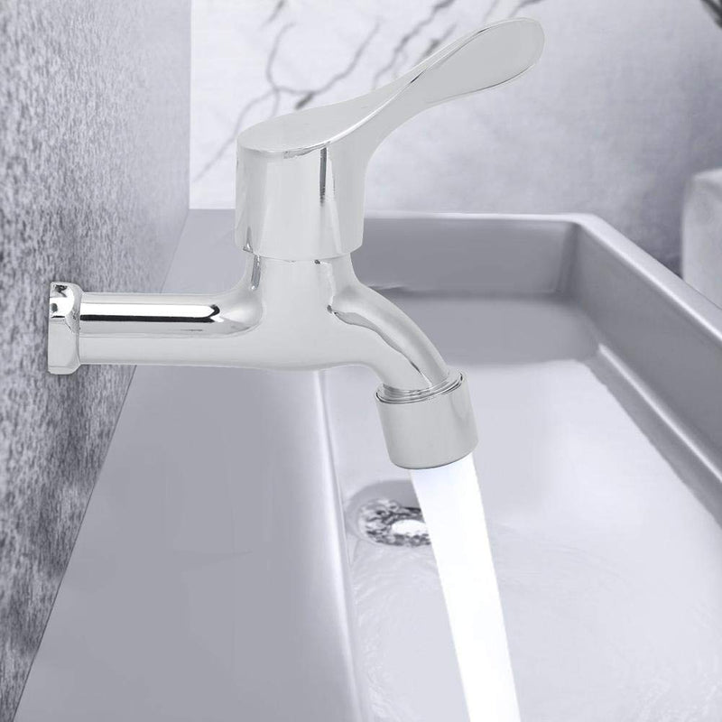 G1/2in Zinc Alloy Faucet Washing Machine Faucet Wall Faucet for Kitchen Home Bathroom Chrome Plated