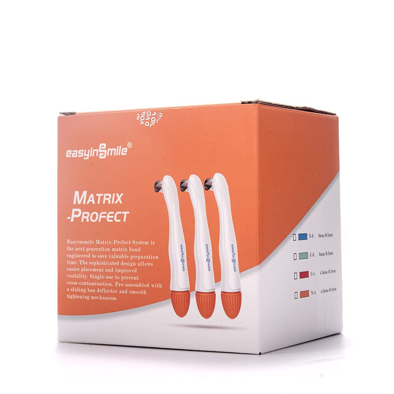 SNAWOP Dental Matrix Bands 10PCS Preformed Standard/Curved Matrices for Teeth Restoration 4.5MM/6MM (4.5MM Standard) 4.5MM Standard