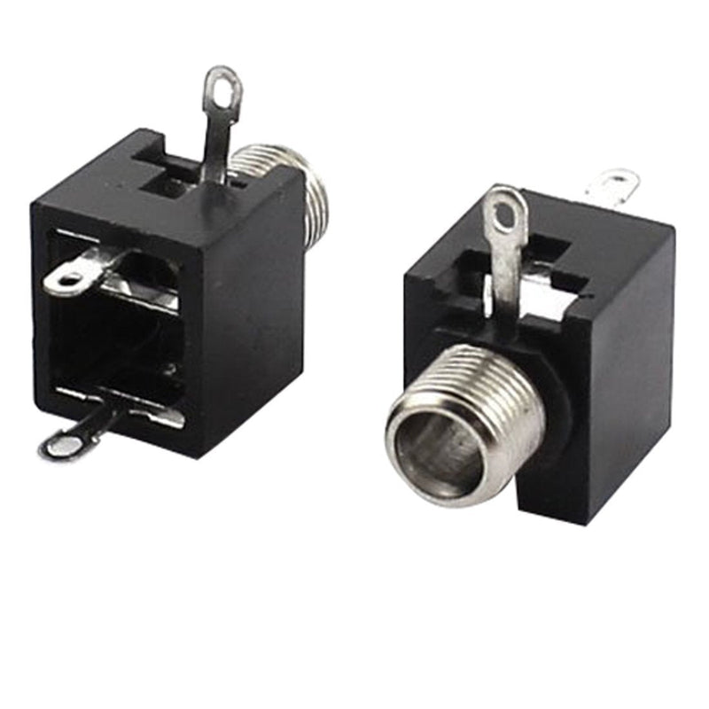 Xiaoyztan 20 Pcs 3.5mm/0.137" Panel Mount Female Mono Socket Headphone Audio Jack PCB Connector
