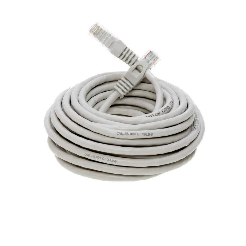 Cables Direct Online Snagless Cat5e Ethernet Network Patch Cable Gray 30 Feet 30ft