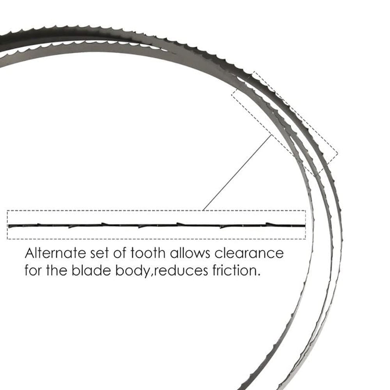 Set of 4 saw blades, band saw band, band saw blade, 1425 x 6.35 x 0.35 mm x 6ZPZ band saw blades, wood band saw blade