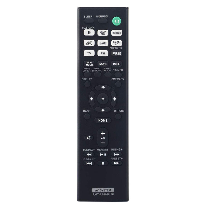 RMT-AA401U RMTAA401U Replace Remote Control fit for Sony Multi Channel AV Receiver STR-DH590 STR-DH190 STR-DH790 STR-DH401U STRDH590 STRDH190 STRDH790 STRDH401U Home Theater System