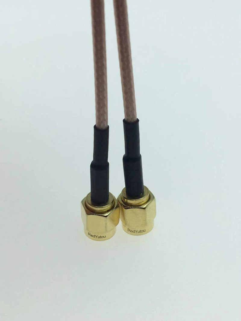 RedYutou SMA Female to Dual SMA Male Cable plitter Combiner SMA Connector 6-inch (15cm) +2pcs SMA Female to TS9 Male Adapter (not Applicable to TV) SMA F to Dual SMA M/TS9 Adapter