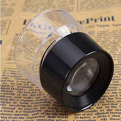 LinaLife Camera Magnifier Optical Glass 10X Magnifier Loupe Negative Slide Photo Viewer Pre Focused Stand Magnifier Loupes for Jewelry Coin Cellphone Watch Animal Photo Stamps ect