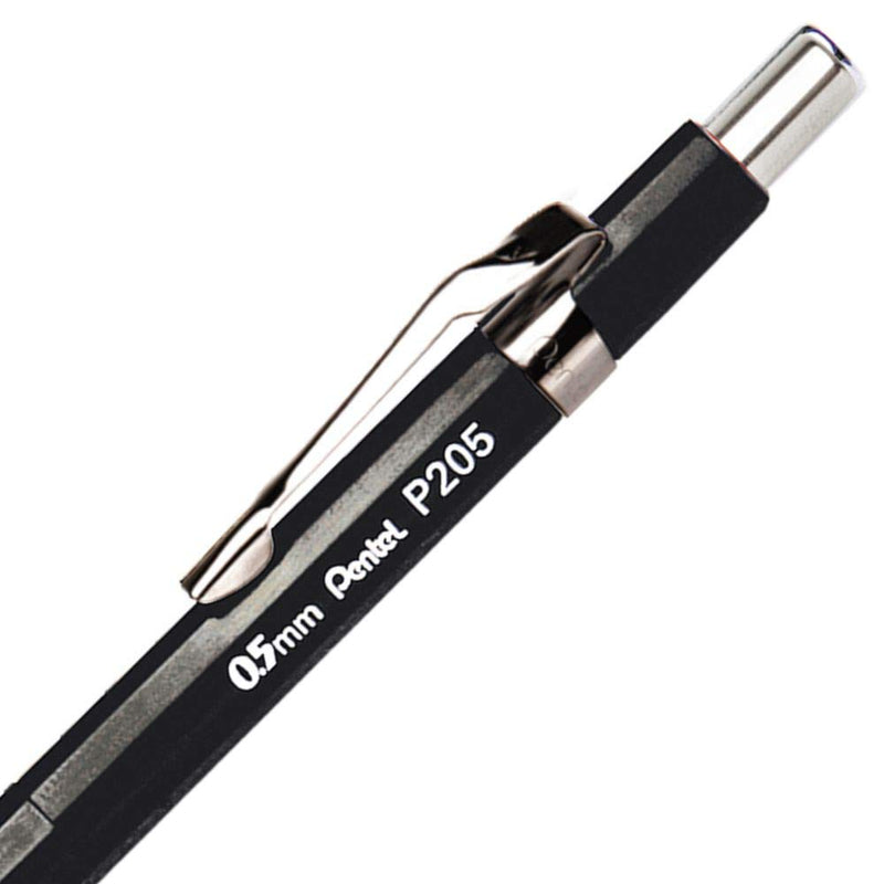 Pentel Sharp Mechanical Pencil, 0.5mm, Black Barrel, 1 PENCIL (P205A)