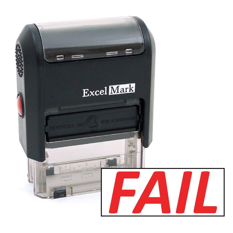 Bold Fail Stamp – ExcelMark Self-Inking A-1539 (Red Ink) Red Ink