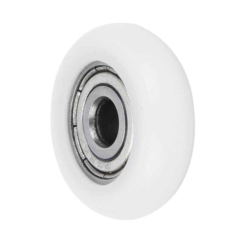 Nylon Ball Bearings, 10Pcs Nylon Plastic Pulley Roller Embedded Deep Groove Ball Bearings High Carbon Chromium Bearing Steel (GCr15) 5×23×7mm