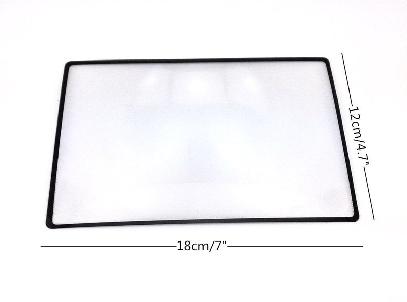 yueton 5pcs 3X Magnifying Lens Magnifier Fresnel Lens for Reading