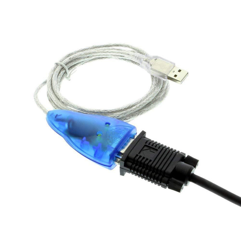 USBGear 6ft. USB to RS232 Converter for Windows 7 (32/64bit) FTDI CHIP RX/TX LED
