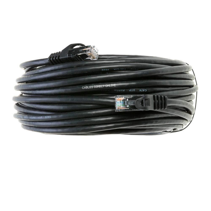 Cables Direct Online Snagless Cat5e Ethernet Network Patch Cable Black 100 Feet 100ft