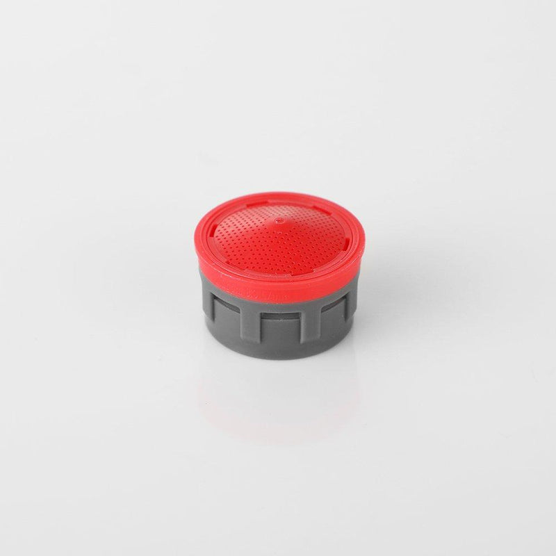 JQK Faucet Aerator, 2.2 GPM Flow Retrictor Insert Faucet Aerators Replacement Parts Bathroom 5 Pack, Standard Size, FAN22-P5 Red - 2.2 gpm
