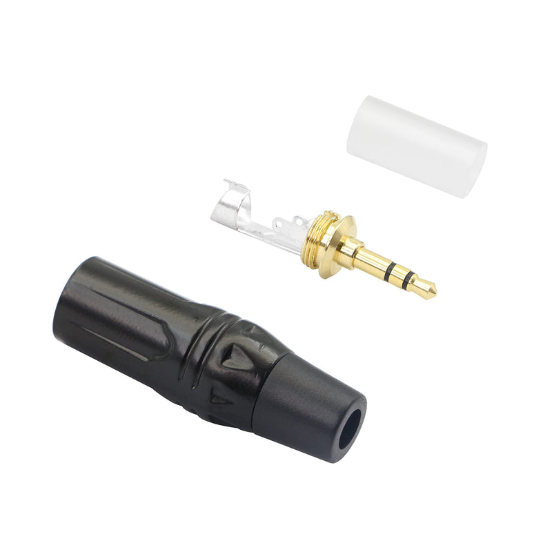 YACSEJAO 3.5mm Stereo Plugs,1/8" Solder Type DIY Audio Cable Connector,Heavy Duty 3.5mm Replacement Repair Plug Jack TRS 3 Pole Stereo Male Plug
