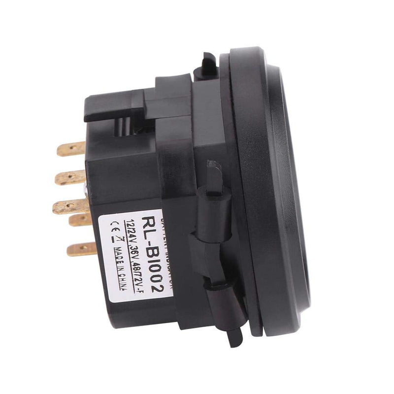 Golf Cart Battery Indicator 12V/24V/36V/48V/72V LED Digital DC Electricity Indicator Meter DC Battery Gauge Fit for Golf Cart