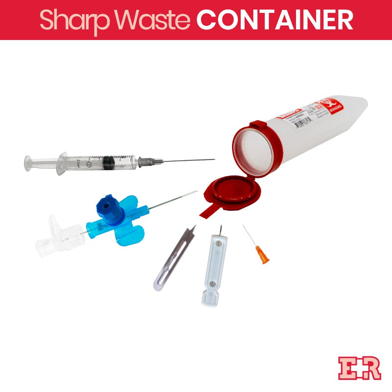 Ever Ready First Aid Porta Sharps Transportable Sharps Container with Locking Mechanism - 12 Count 12 Count (Pack of 1)