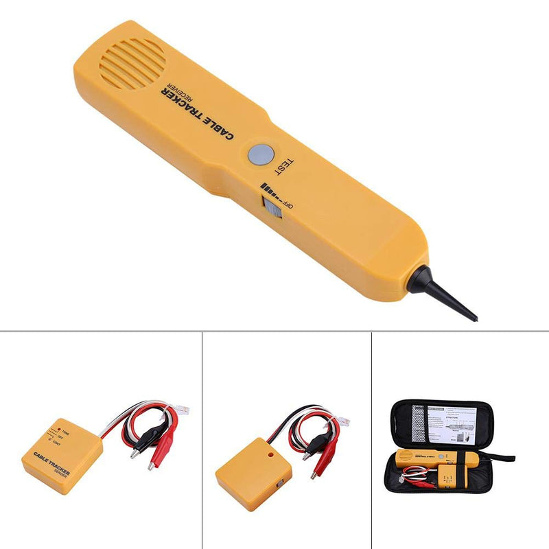 Wire Tracker, Multifunctional Cable Tester for Ethernet Network Cable Collation, RJ11 Network Toner Wire Tracker Tone Line Finder Detector Networking Tool