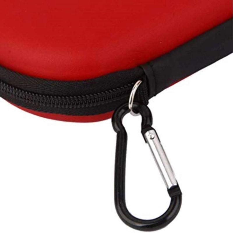 ELIATER PSP Carring Case Portable Travel Pouch Cover Zipper Bag Compatible for Sony PSP 1000 2000 3000 Game Console Red