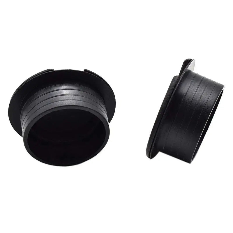 1-1/2 Inch (38mm) Black Wire Grommets and Cable Ties Kit ABS Plastic Desk Hole Cover Cord Organizer for Computer Desk Cabinet (2pcs Desk Grommets + 6pcs Reusable Ties) 38mm(1-1/2 inch)