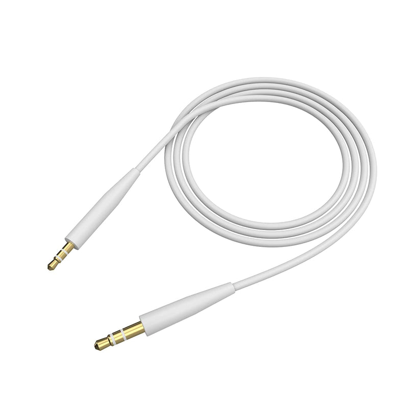 Replacement QC35 Audio Cable OE2 Headphone Cord Wire Compatible with Bose Quietcomfort 25 QC25 QC35 QC35 II On-Ear 2 OE2 OE2i Bose SoundTrue Soundlink Headphones (No Mic) (White) White