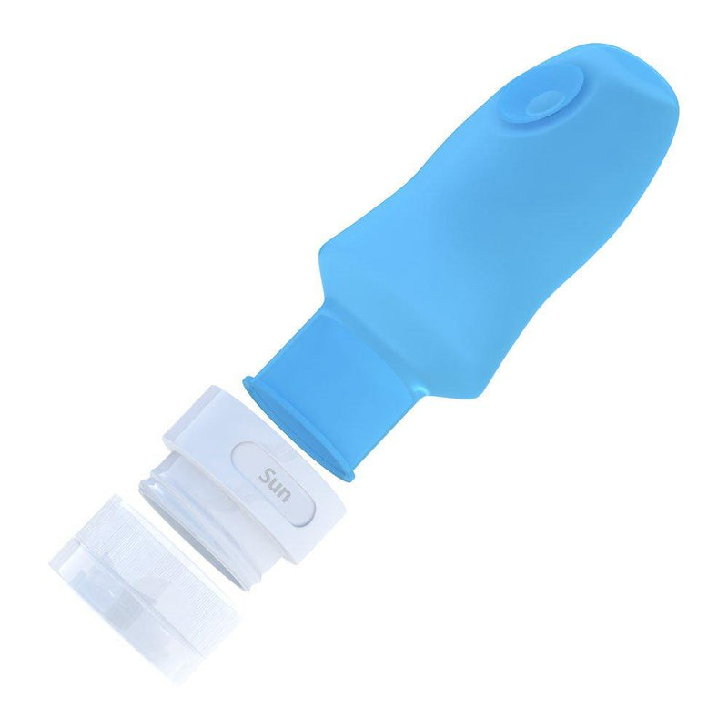 Leak Proof Travel Bottles - Travel Containers for Travel Size Toiletries with TSA Quart Bag 4pc 2 oz - White/Blue/Green/Purple