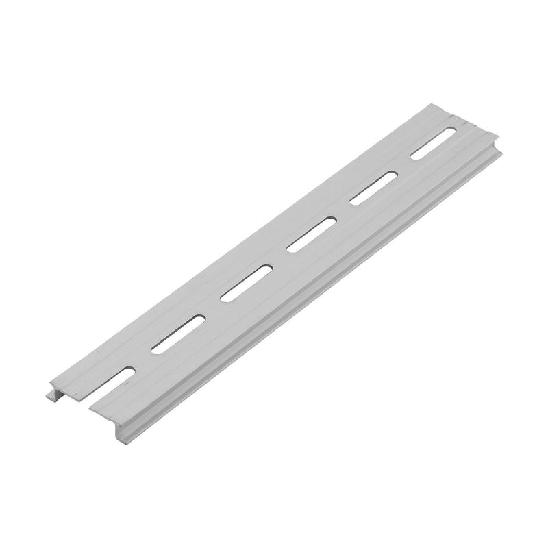 PZRT 2-Pack Aluminum 1.1mm Thickness Slotted DIN Rail,200mm 7.8" Length 35mm Standard Width, for Single Phase Switch Installing Fixed Solid State Relay 200mm