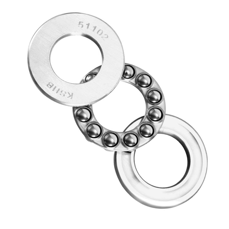 uxcell 51102 Thrust Ball Bearings 15mm x 28mm x 9mm Chrome Steel ABEC3 Single Row Roller 3pcs 15mmx28mmx9mm