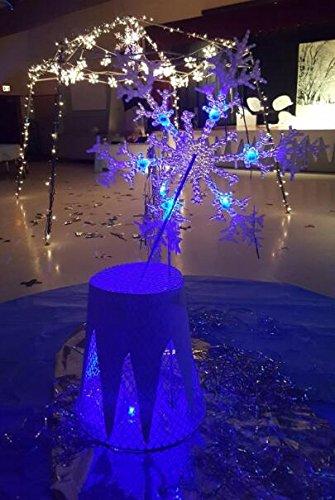 Neo LOONS® 50pcs/lot 50 X Blue Round Led Flash Ball Lamp Balloon Light Long Standby time for Paper Lantern Balloon Light Party Wedding Decoration Blue 50 Pcs