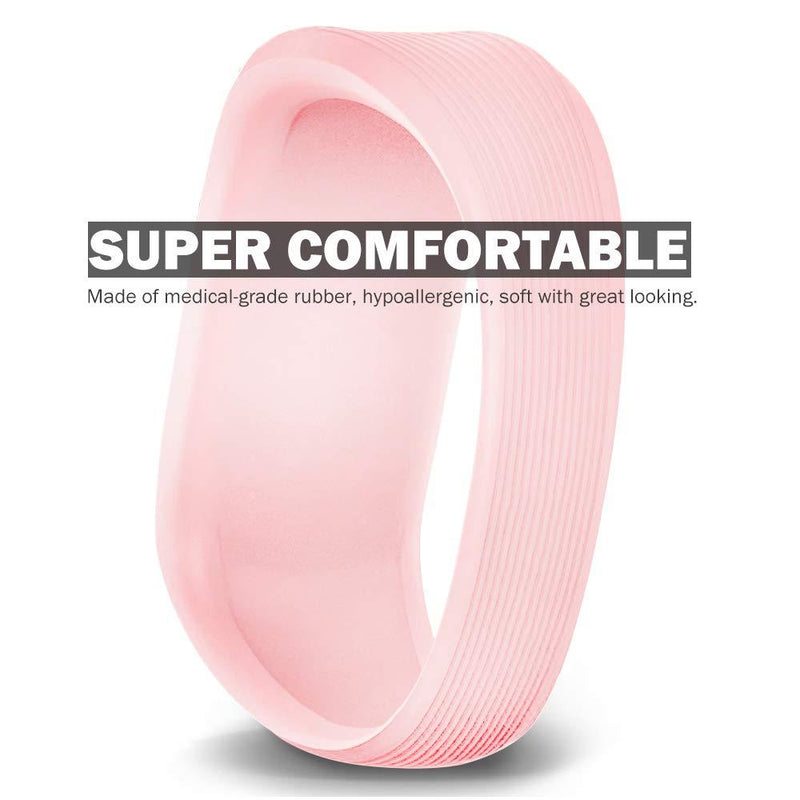 iBREK for Garmin Vivofit jr/jr 2/3 Bands, Silicon Stretchy Replacement Watch Bands for Kids Boys Girls Small Large(No Tracker)-Small,Phosphorescent Pink Phosphorescent Pink