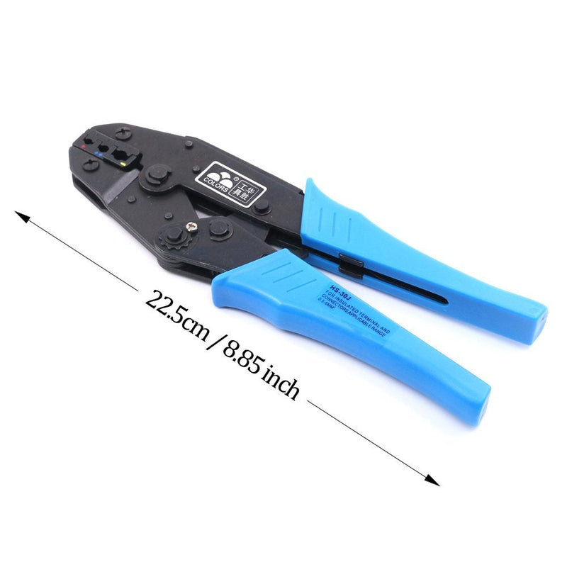 Hilitchi Professional Insulated Wire Terminals Connectors Ratcheting Crimper Tool for 22-10AWG