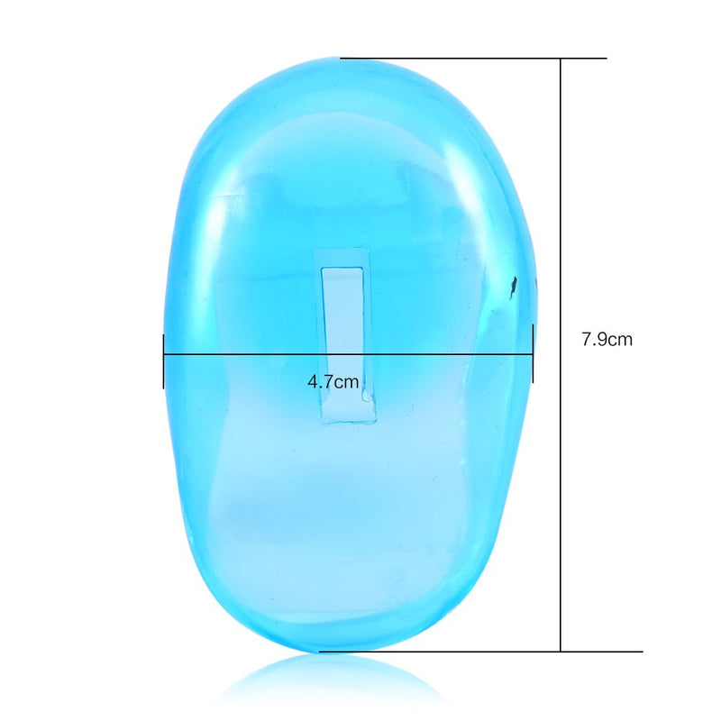 Ear Cover Protector, 2pcs Ear Cover Shield Protector, Blue Reusable Ear Cover Shield Ear Cover Hair Dye Shield Protector for Home Personal Use or Business Hairdressing Salon Use