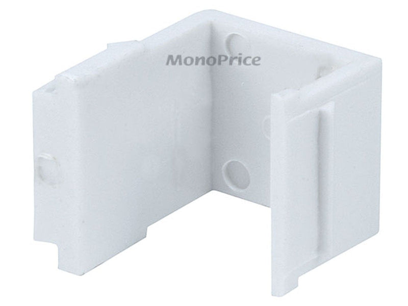 Monoprice Blank Insert For Wall Plate - 10pcs/Pack (White)