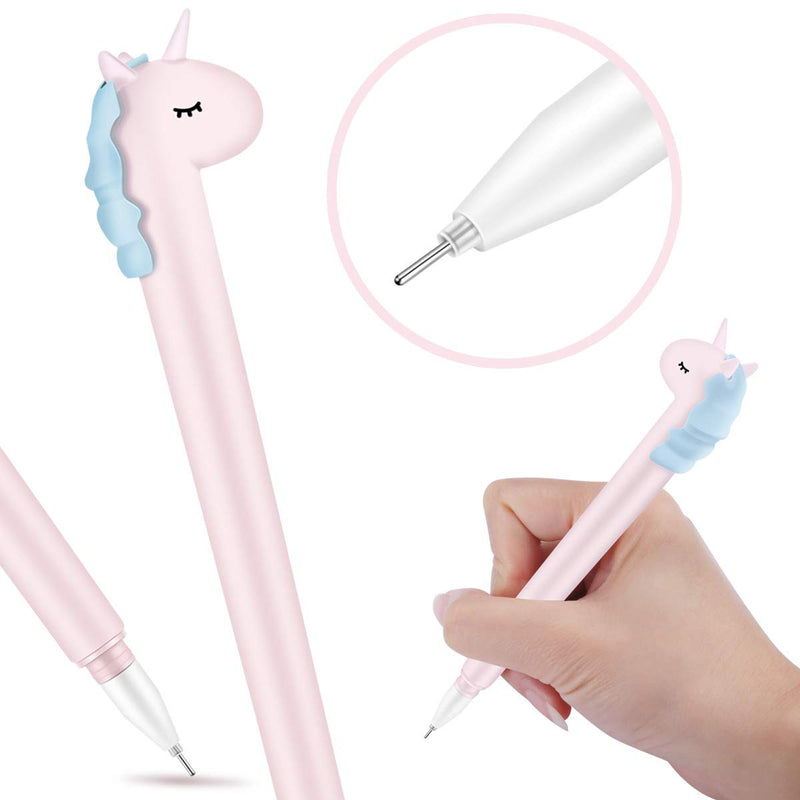 16pcs Unicorn Ballpoint Pen Gel Pen Office School Supplies Student Gift 0.5mm Liquid Ink Pens Notebook Pen 16