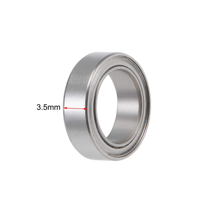 uxcell SMR128ZZ Deep Groove Ball Bearings 8mm x 12mm x 3.5mm Double Shielded Stainless Steel 5pcs 8x12x3.5mm