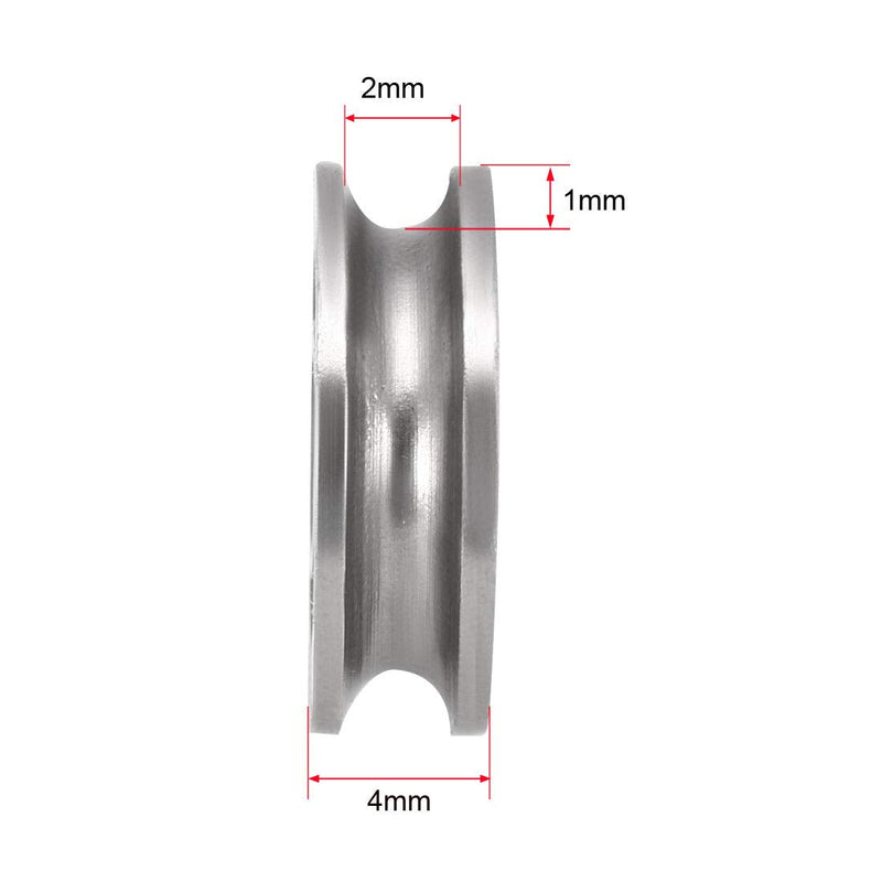 uxcell U604ZZ Deep Groove Ball Bearings 4mmx13mmx4mm Double Metal Shielded Carbon Steel Bearings 10pcs