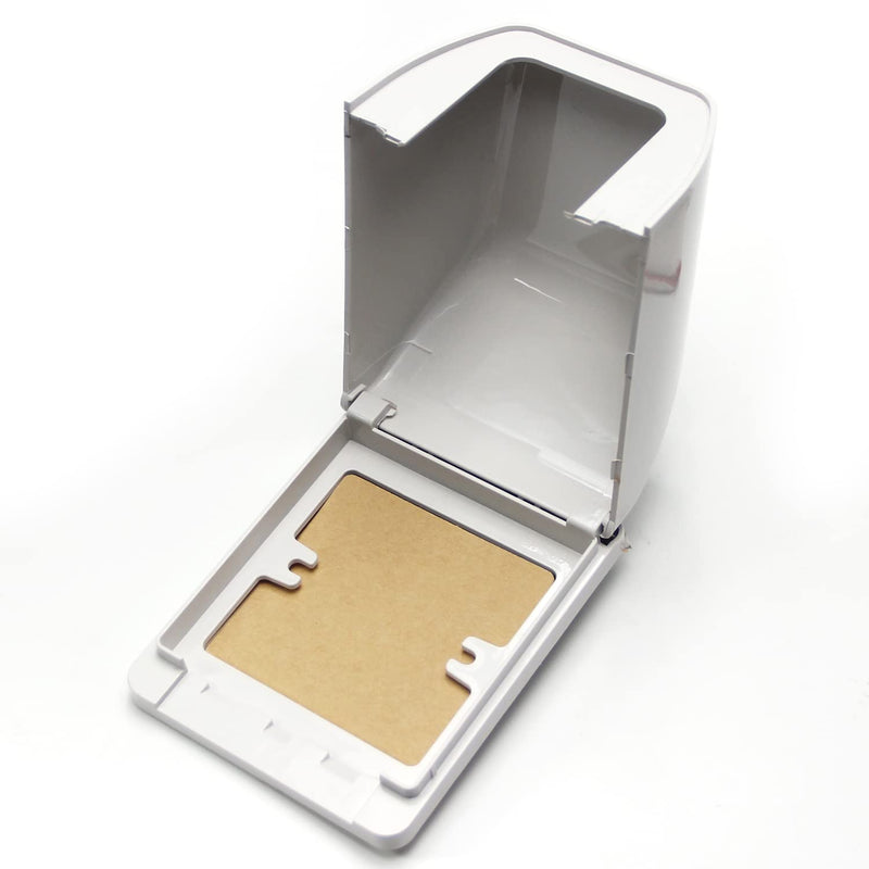 Fielect Weatherproof in Use Outlet Cover Plug Receptacle Protector for Retrofit Siding Construction White 86 Type 98x125x75mm 1Pcs 3.9"x4.9"x3"