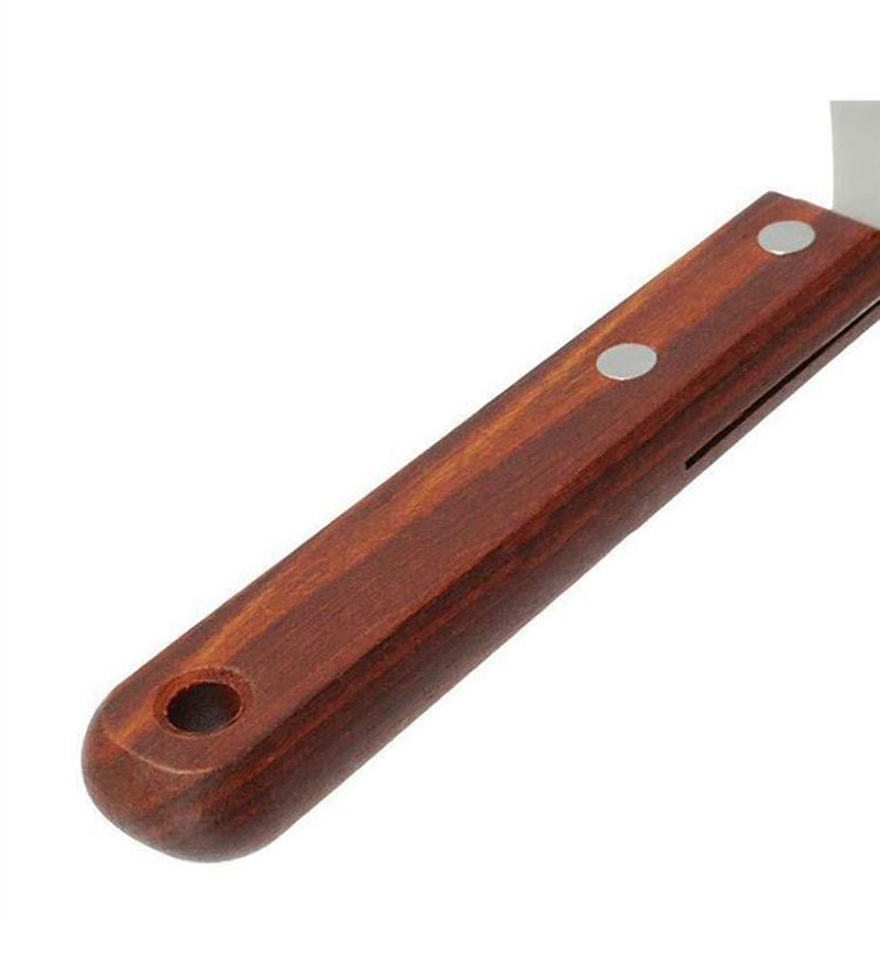 NUOMI Stainless Steel Pizza Peel with Wood Handle 8-Inch Pizza Paddle